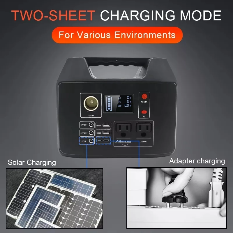 Outdoor Camping 300W Lifepo4 Solar Generator For Home Appliance 2